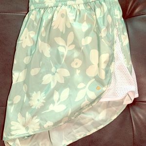 Kate Spade NWT Light Blue and White Running Shorts
